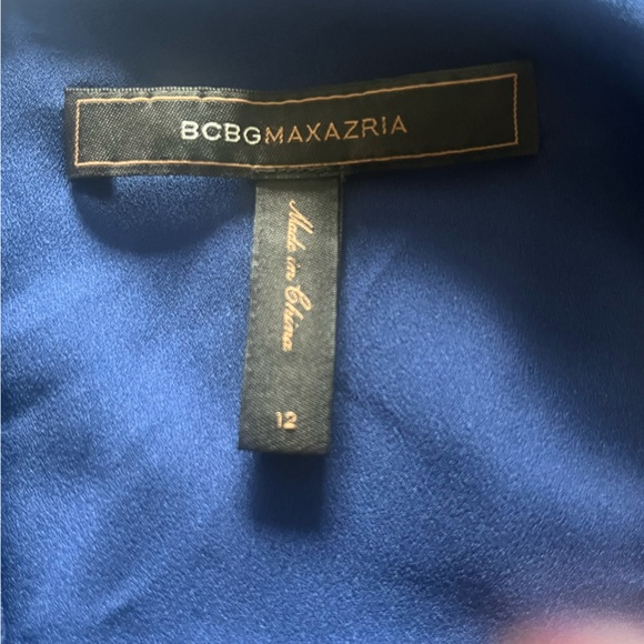 Size 12 Blue BCBG MaxAzria Dress - Picture 3 of 3